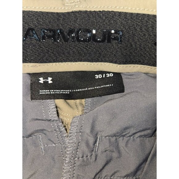 Under Armour Mens Golf Pants 30/30 Lightweight Stretch Athletic Fit Khaki - Picture 4 of 7